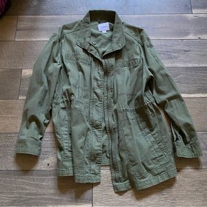 Old Navy || Canvas Military Style Fall Layering Jacket Size L